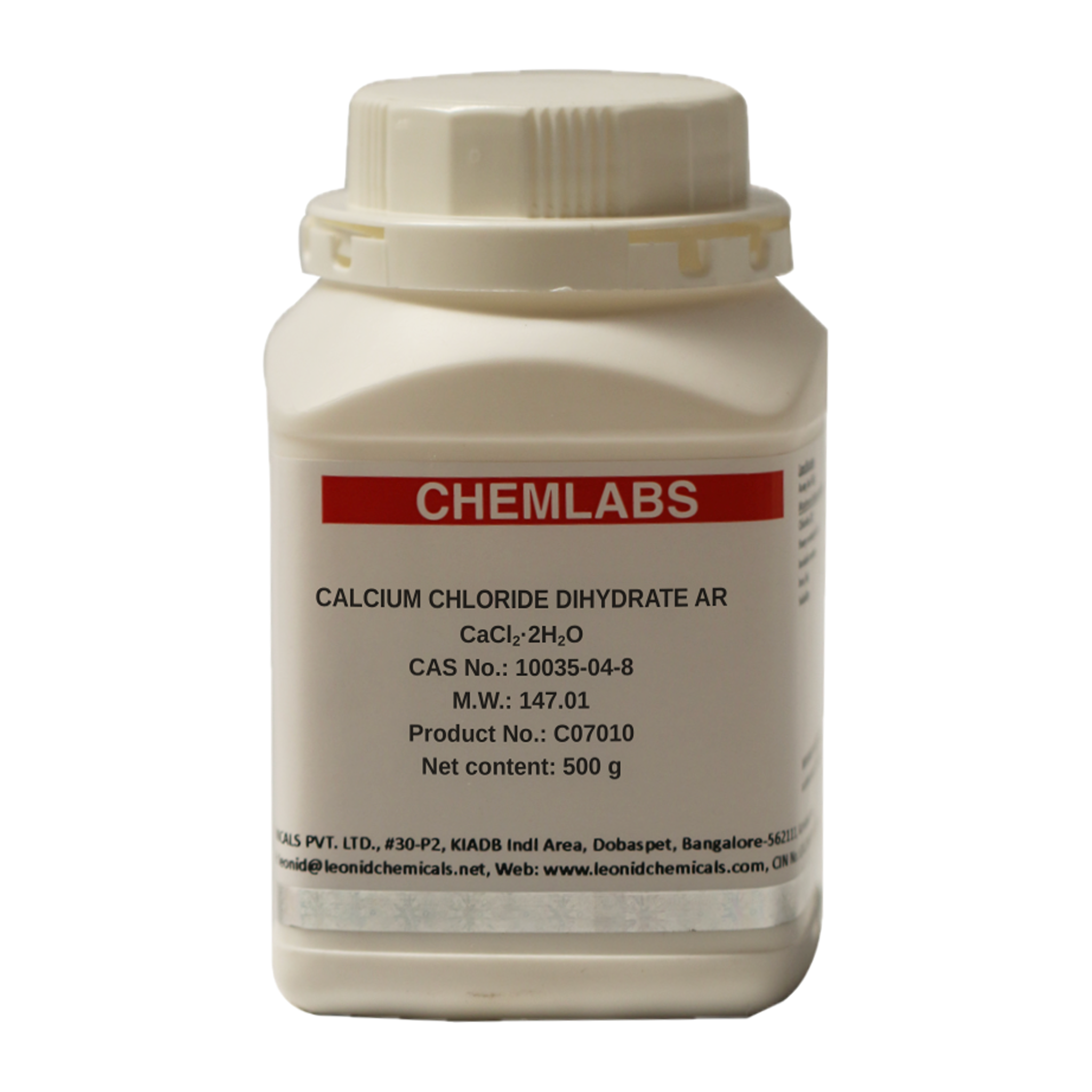 Calcium Chloride Dihydrate AR, 500 g