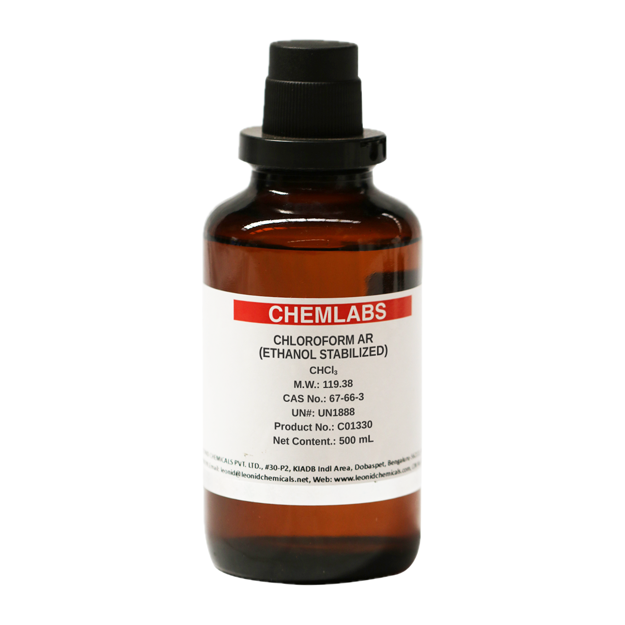 Chloroform AR (Ethanol Stabilized), 500 mL