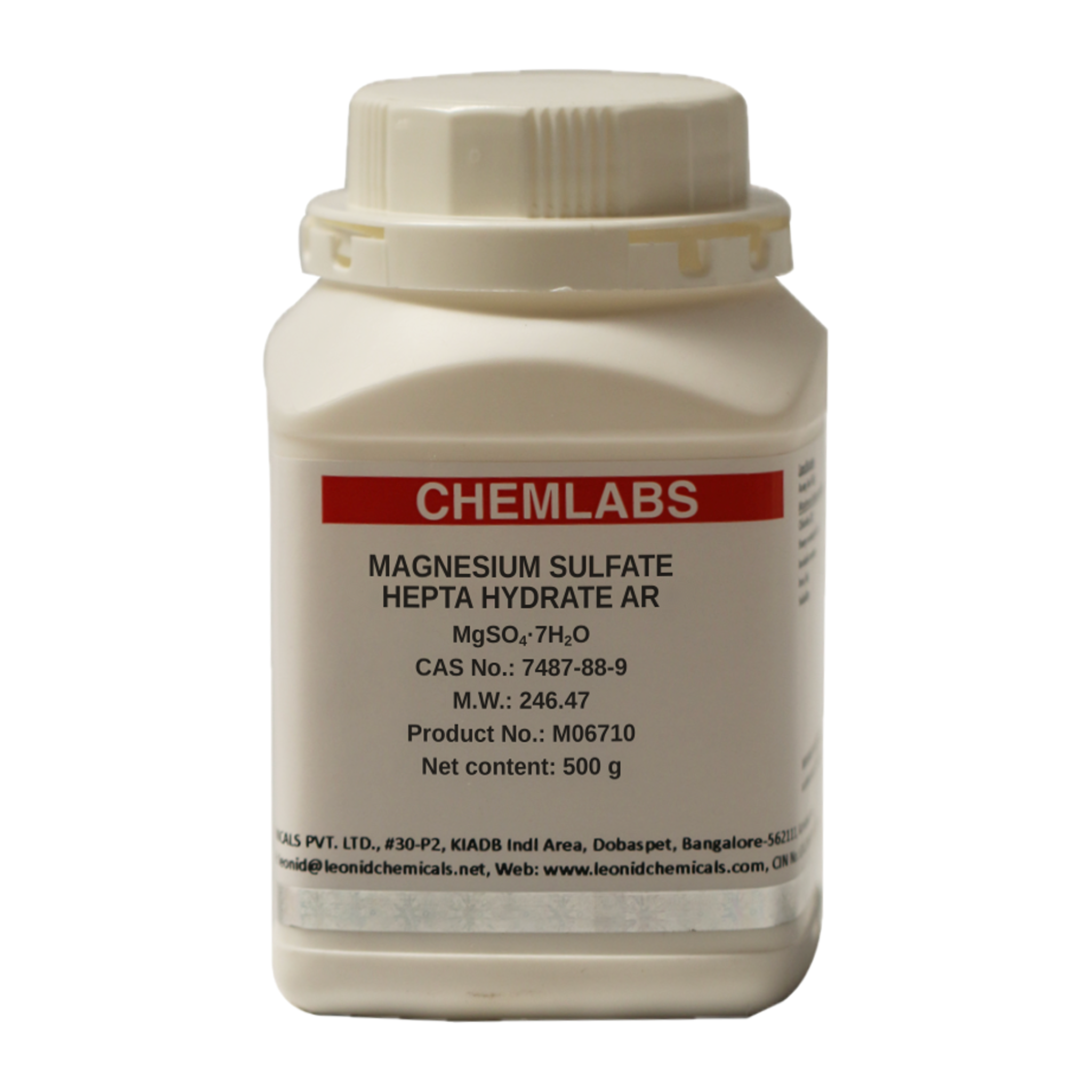 Magnesium Sulfate Hepta Hydrate AR, 500 g